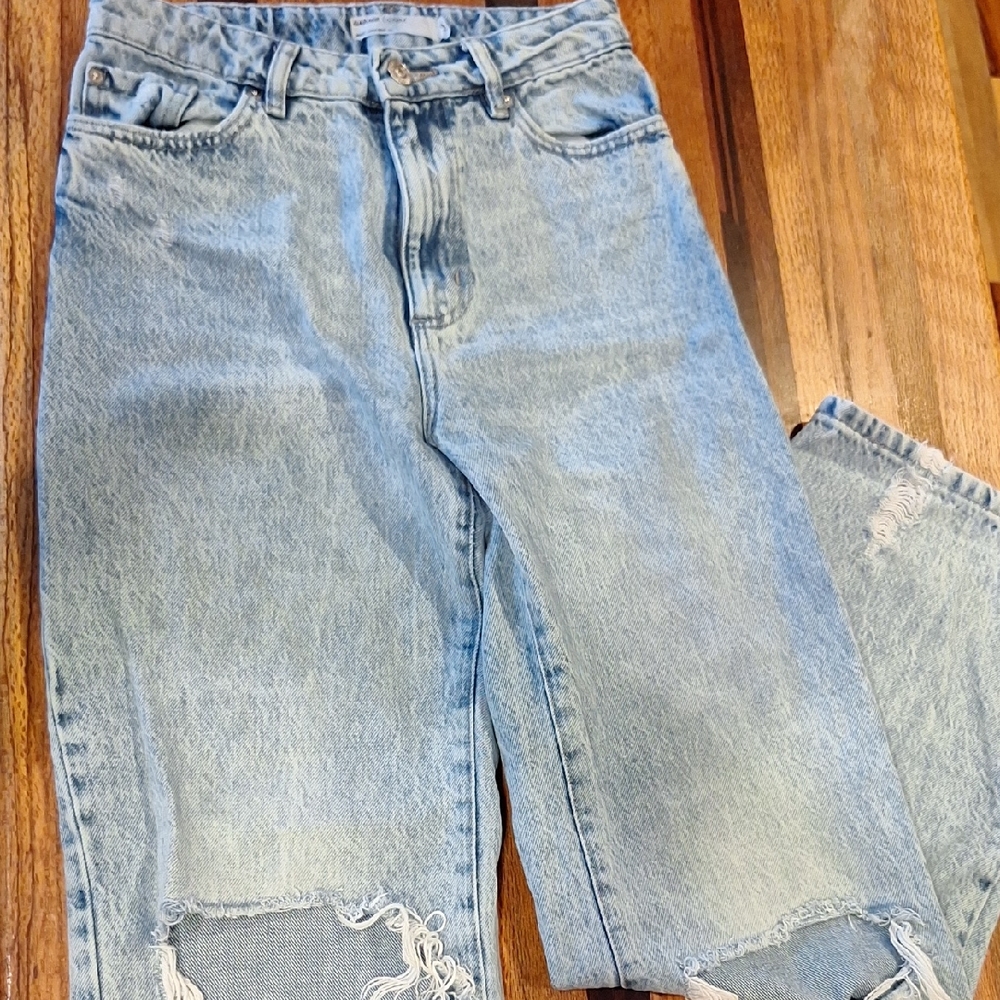 Garage Denim Wide Leg Jeans - Light Blue 5/27